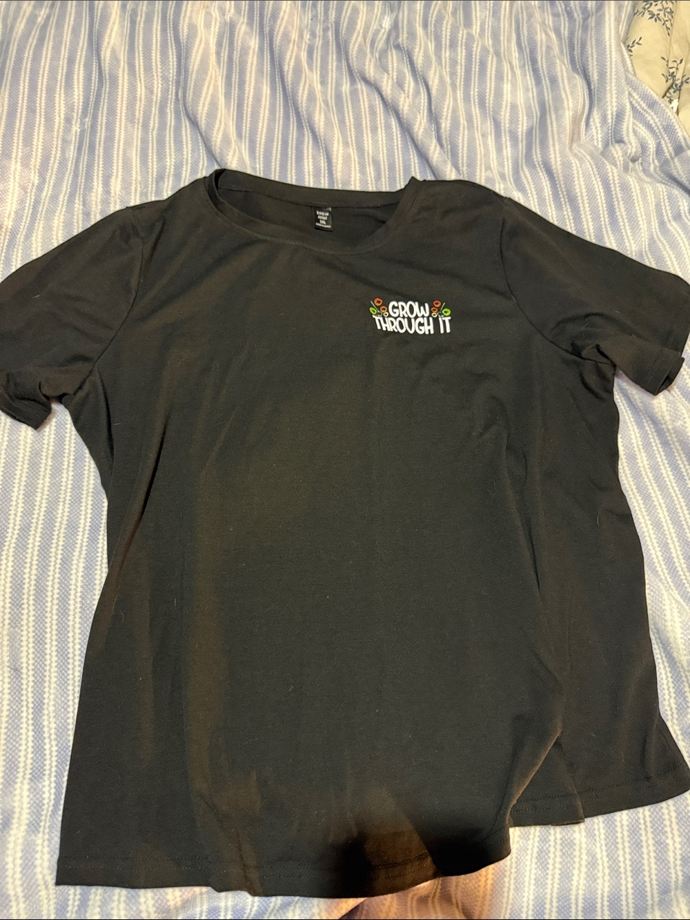 Grow Through It Black T-Shirt